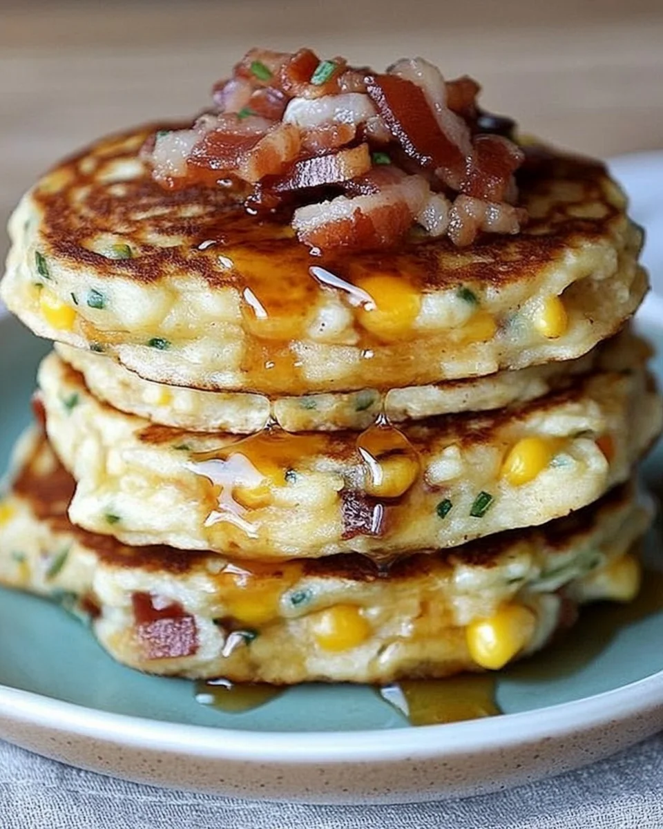 Bacon and Corn Griddle Cakes