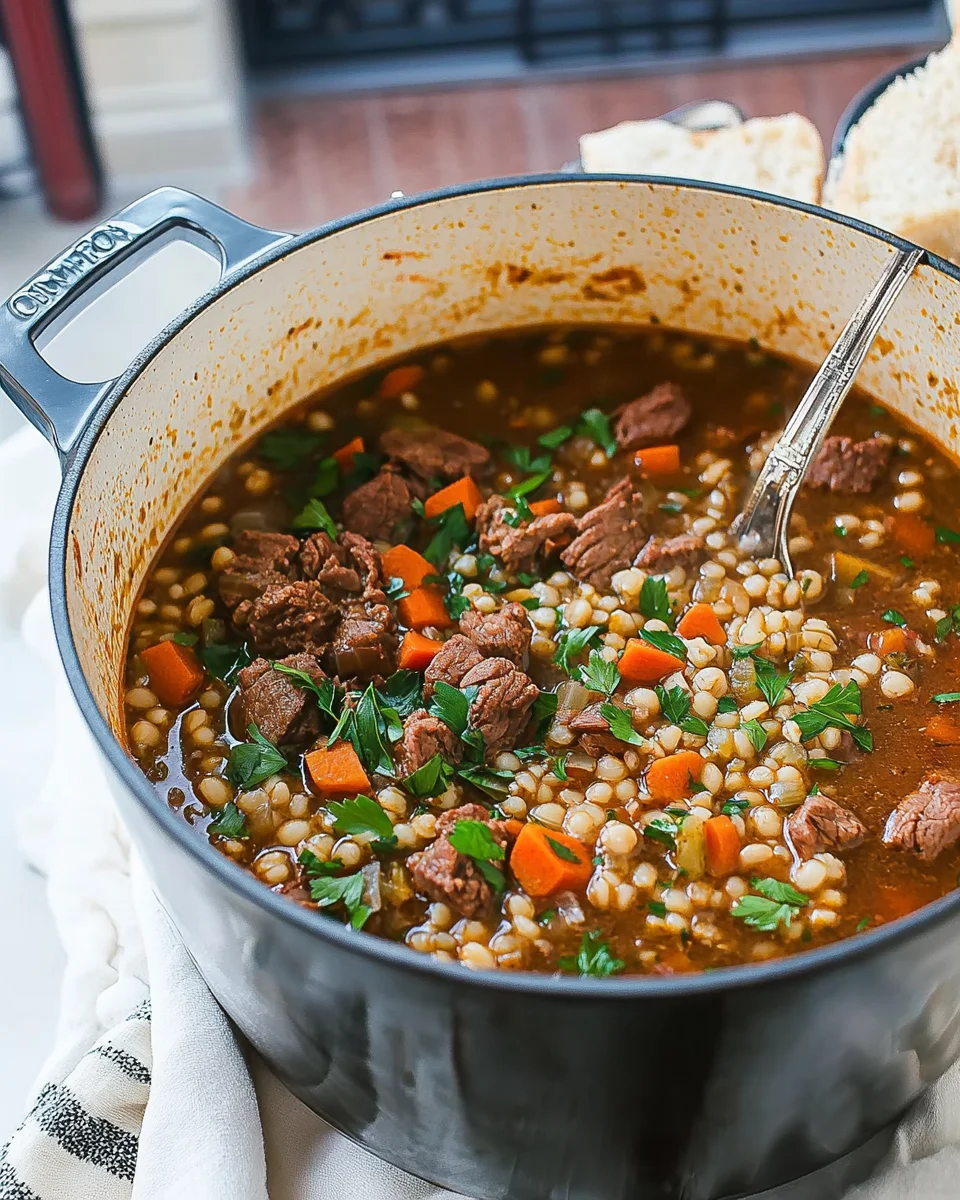 Beef Barley Soup 24 Beef
