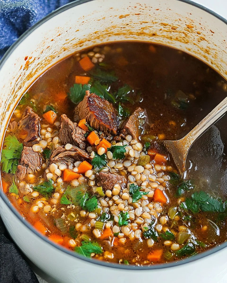 Beef Barley Soup 26 Beef