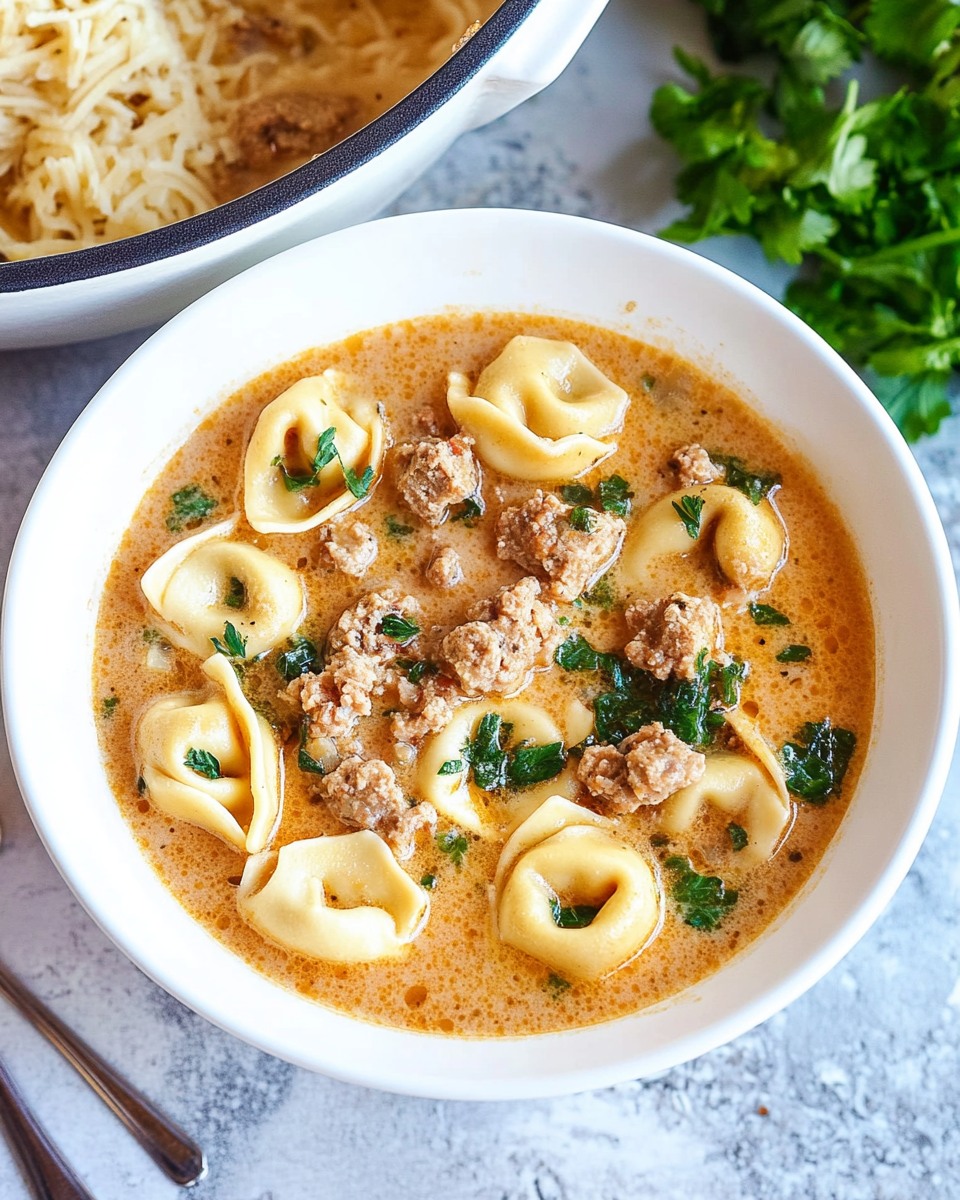 Creamy Tortellini Soup