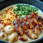 Fiery Chicken Ramen with Creamy Garlic Sauce