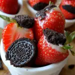 Oreo Truffle-Stuffed Strawberries