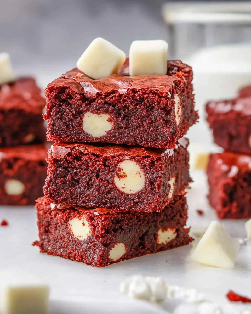 Red Velvet Brownies 23 Red