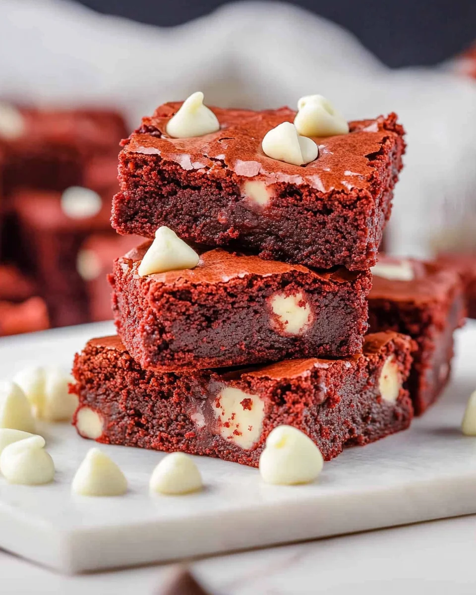 Red Velvet Brownies 24 Red