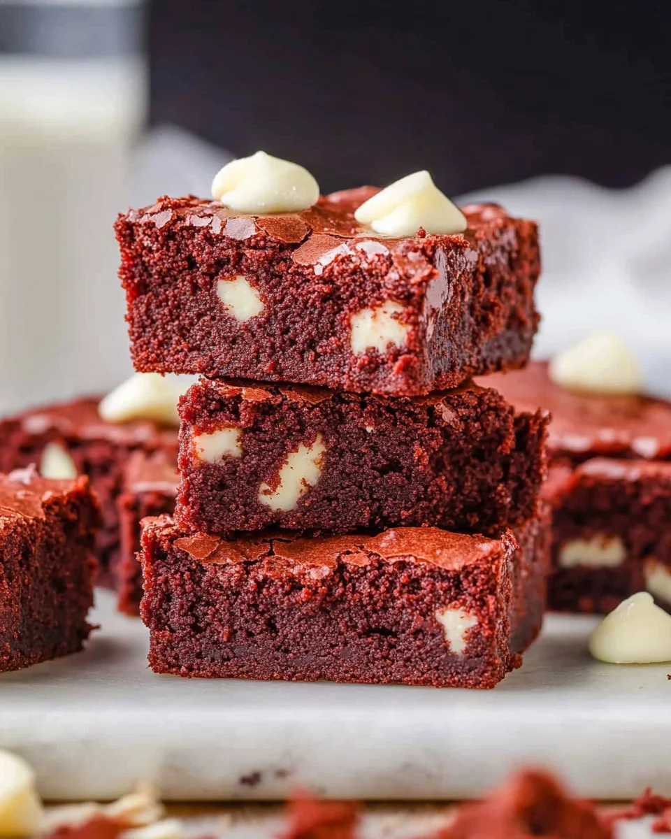 Red Velvet Brownies 25 Red