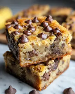 Banana Chocolate Chip Bars