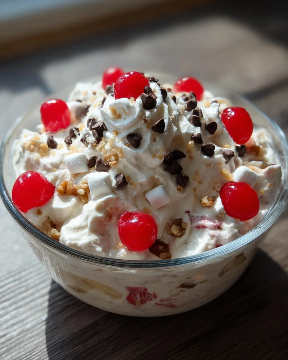 Banana Split Fluff Salad 17 Banana Split Fluff Salad
