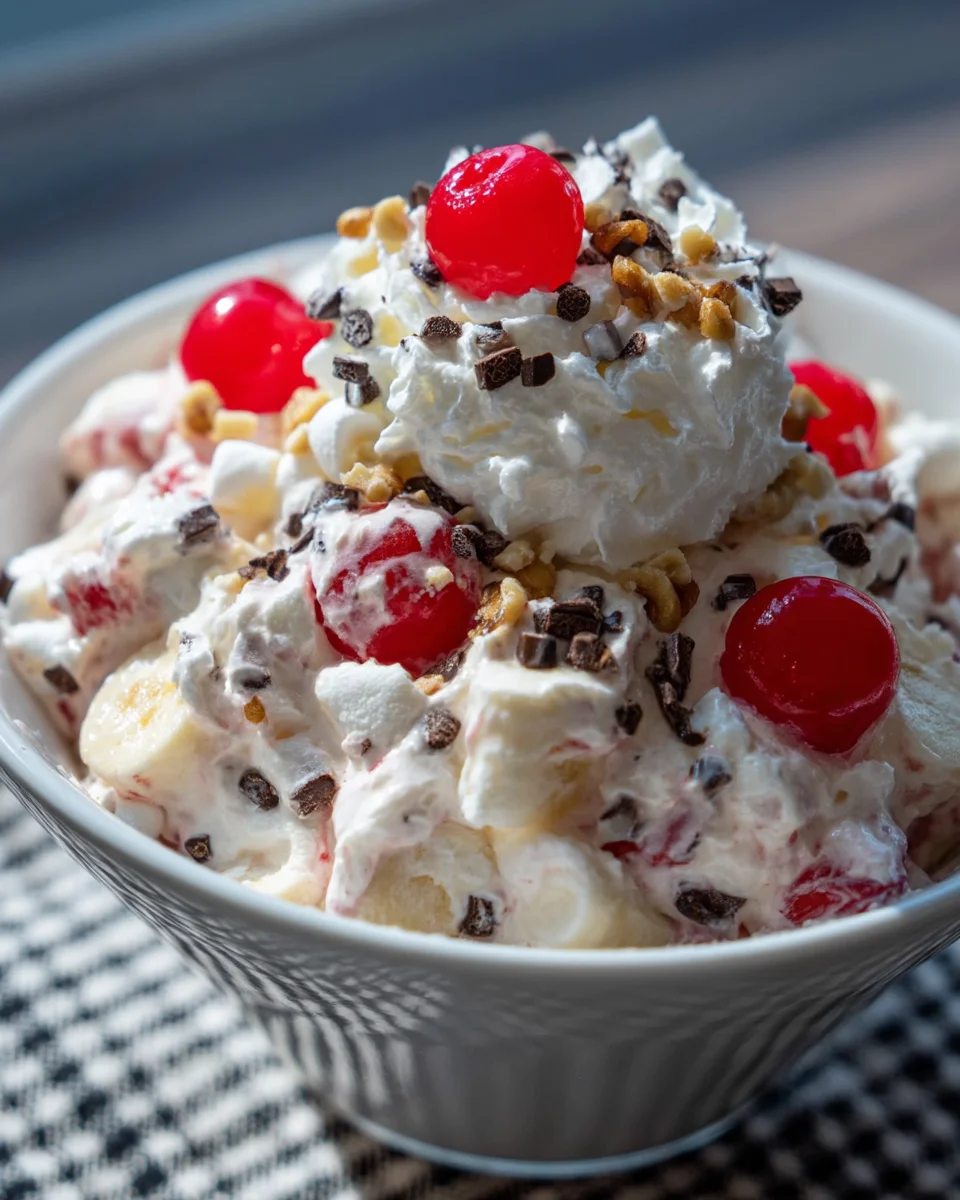 Banana Split Fluff Salad 18 Banana