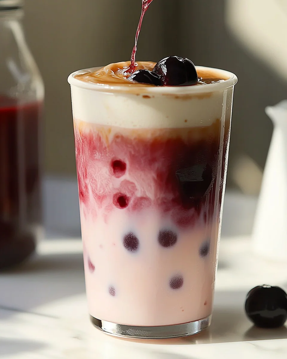 Cherry Vanilla Iced Latte Cherry