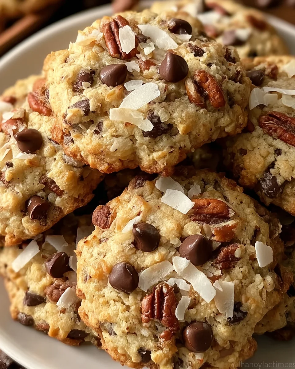 Chocolate Pecan Coconut Cookies 16 Chocolate