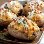 Crack Chicken Stuffed Baked Potatoes