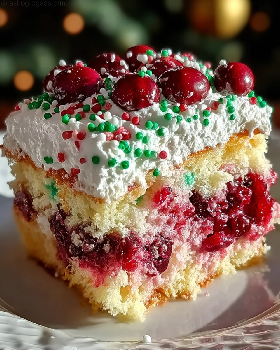 Cranberry Poke Cake 20 Cranberry Poke Cake