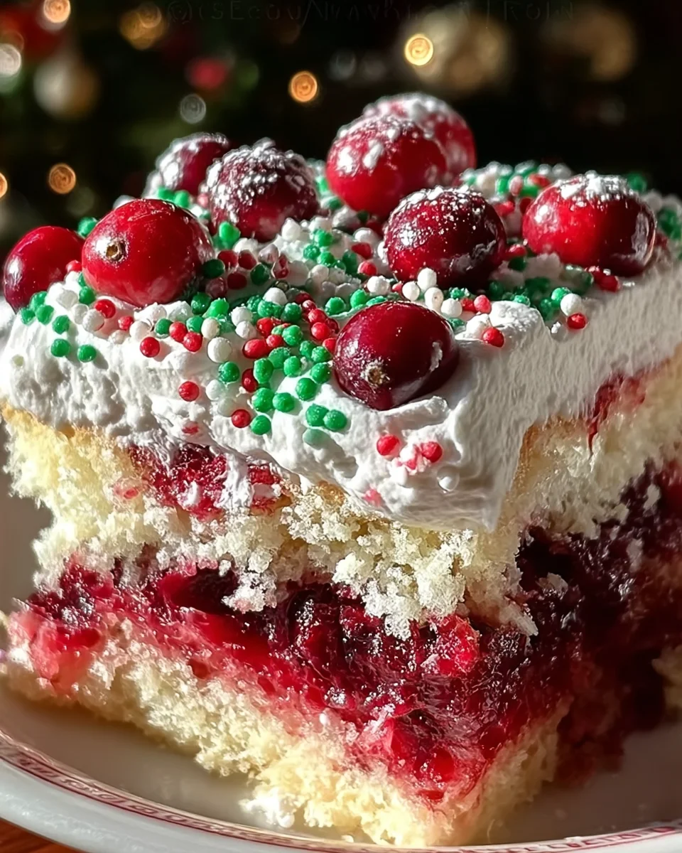 Cranberry Poke Cake 21 Cranberry