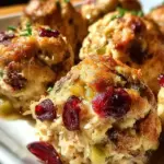 Cranberry & Turkey Stuffing Balls