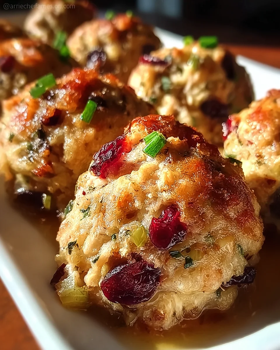 Cranberry & Turkey Stuffing Balls 23 Cranberry