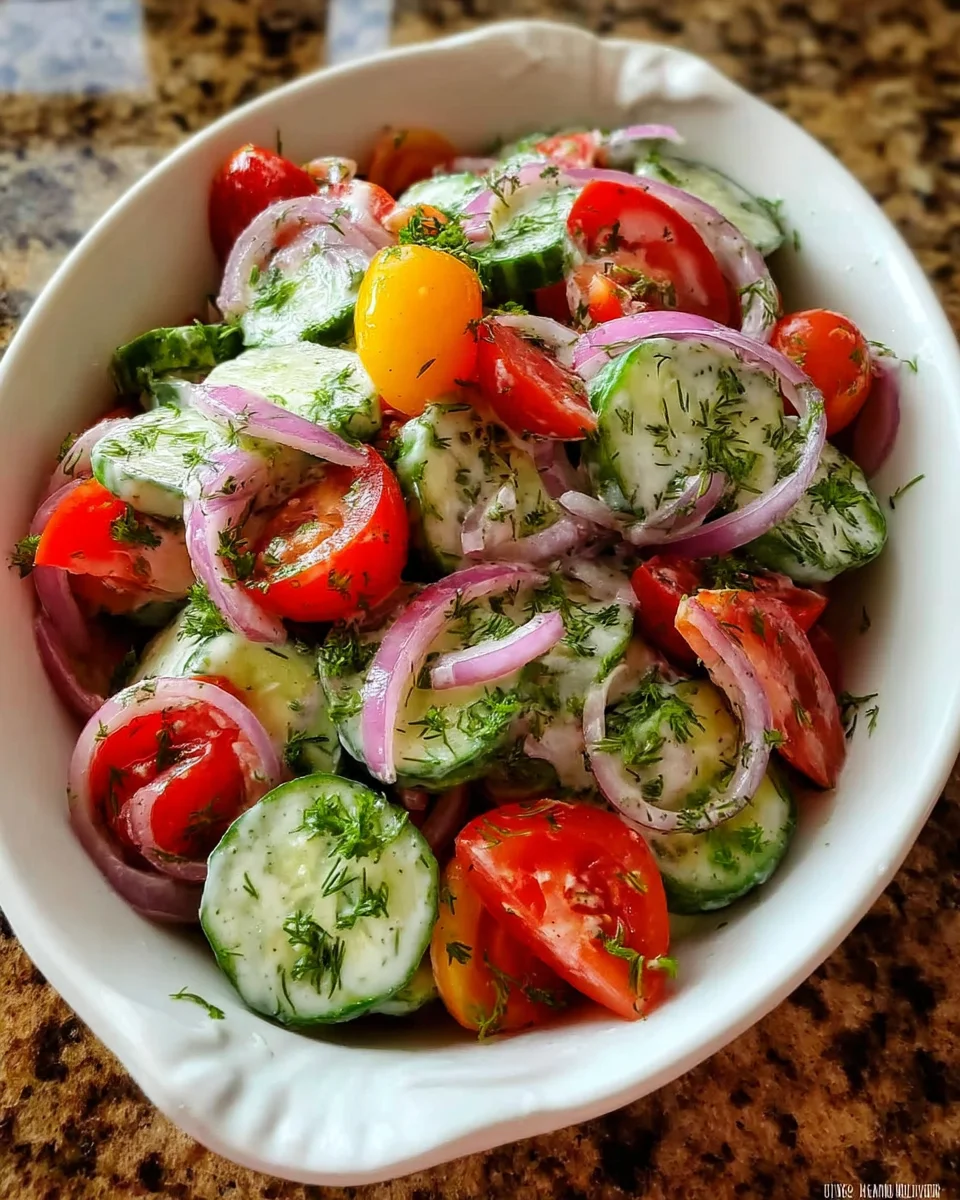 Cucumber Tomato And Onion Salad Cucumber