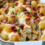 Easy Chicken Bacon Ranch Tater Tot Casserole