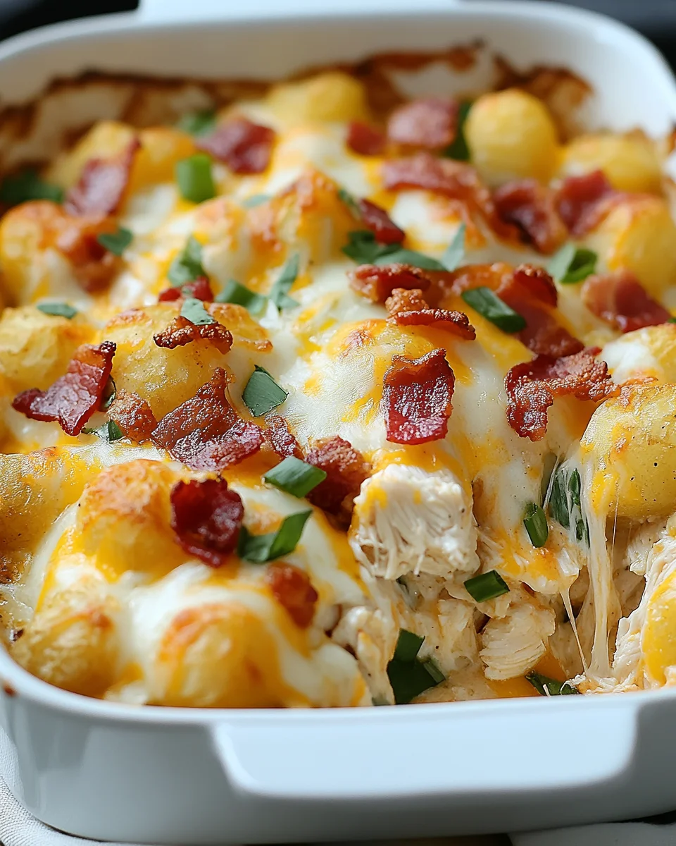 Easy Chicken Bacon Ranch Tater Tot Casserole 23 Easy Chicken Bacon Ranch Tater Tot Casserole