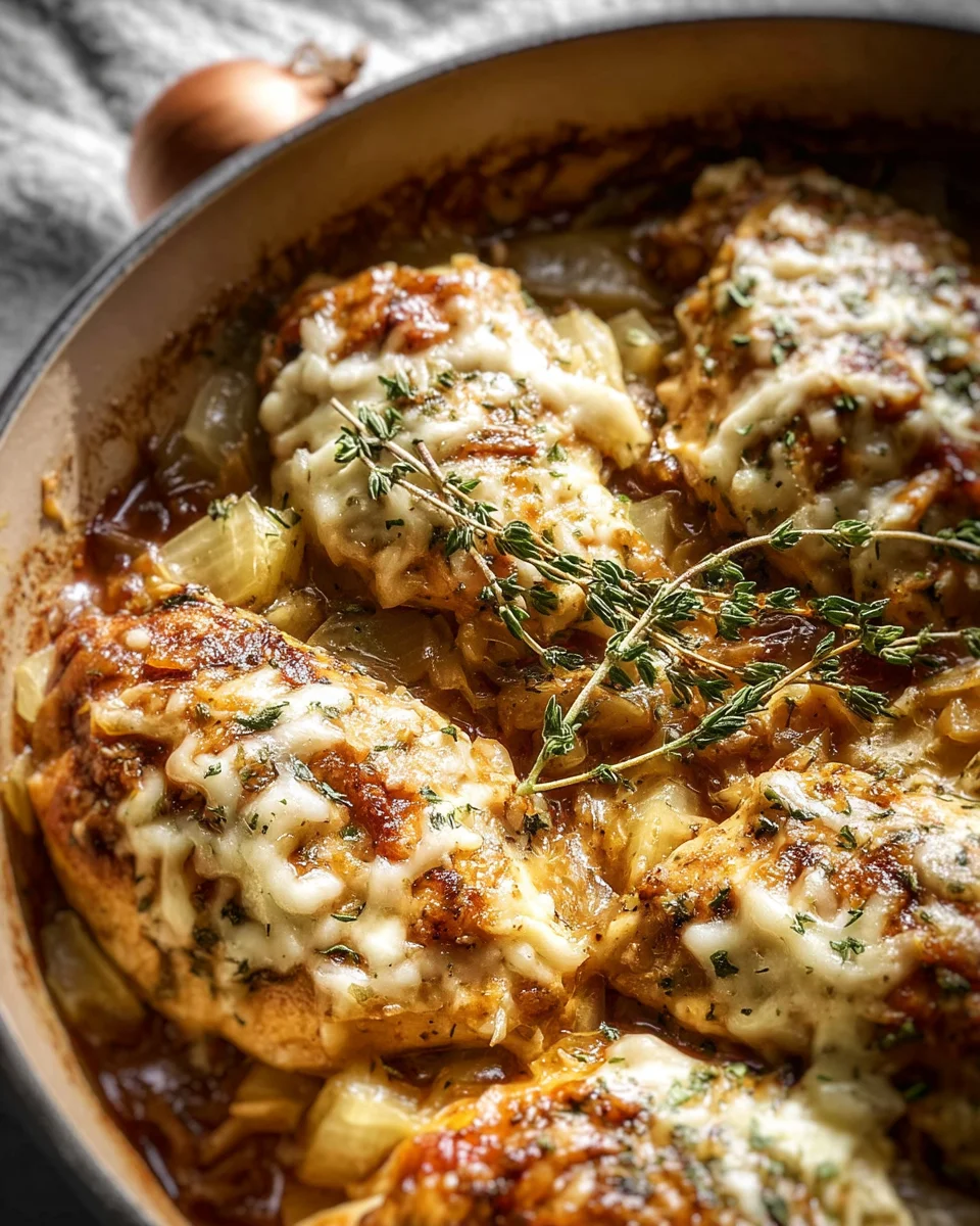 French Onion Chicken Bake
