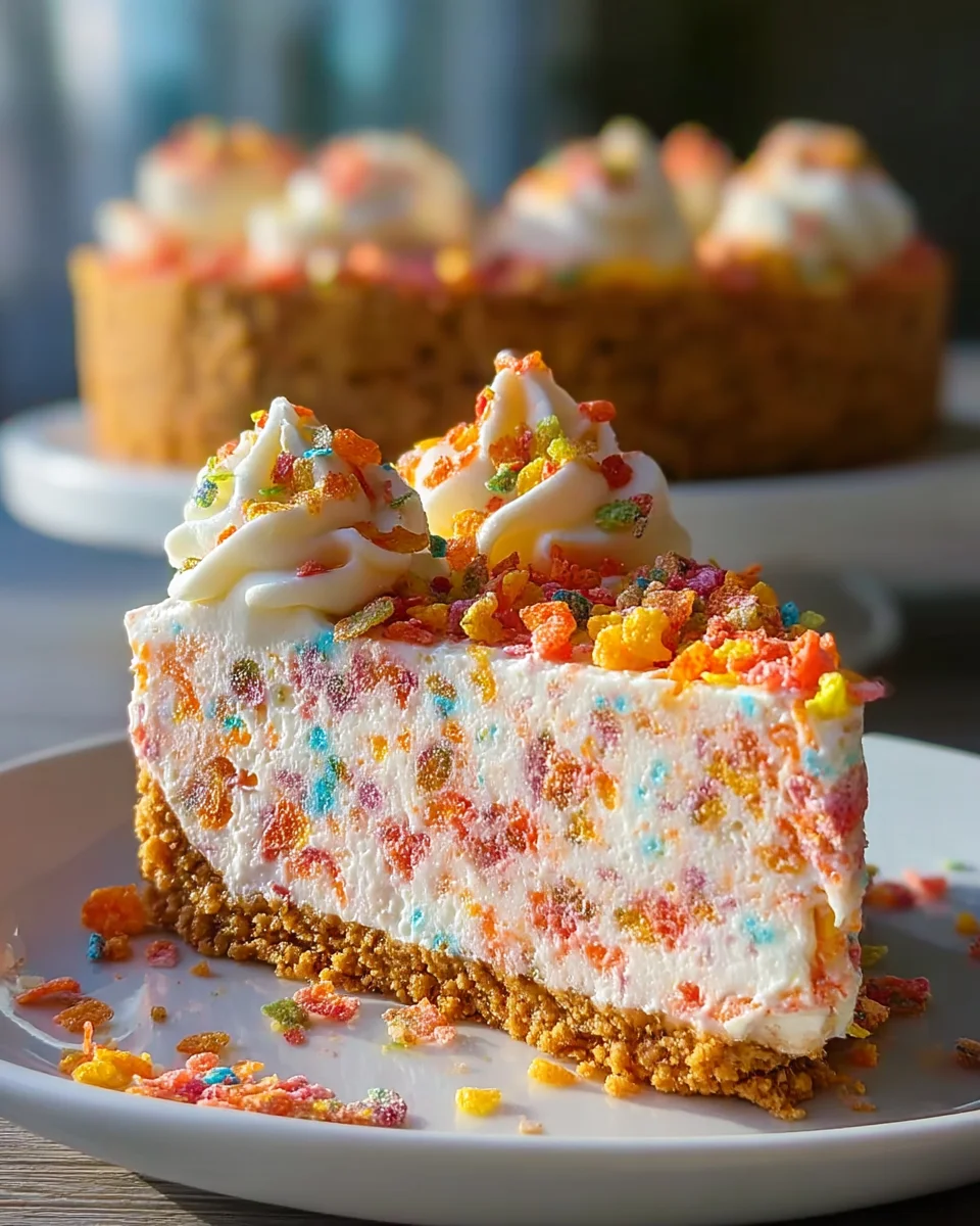 Fruity Pebbles Cheesecake 15 Fruity Pebbles Cheesecake