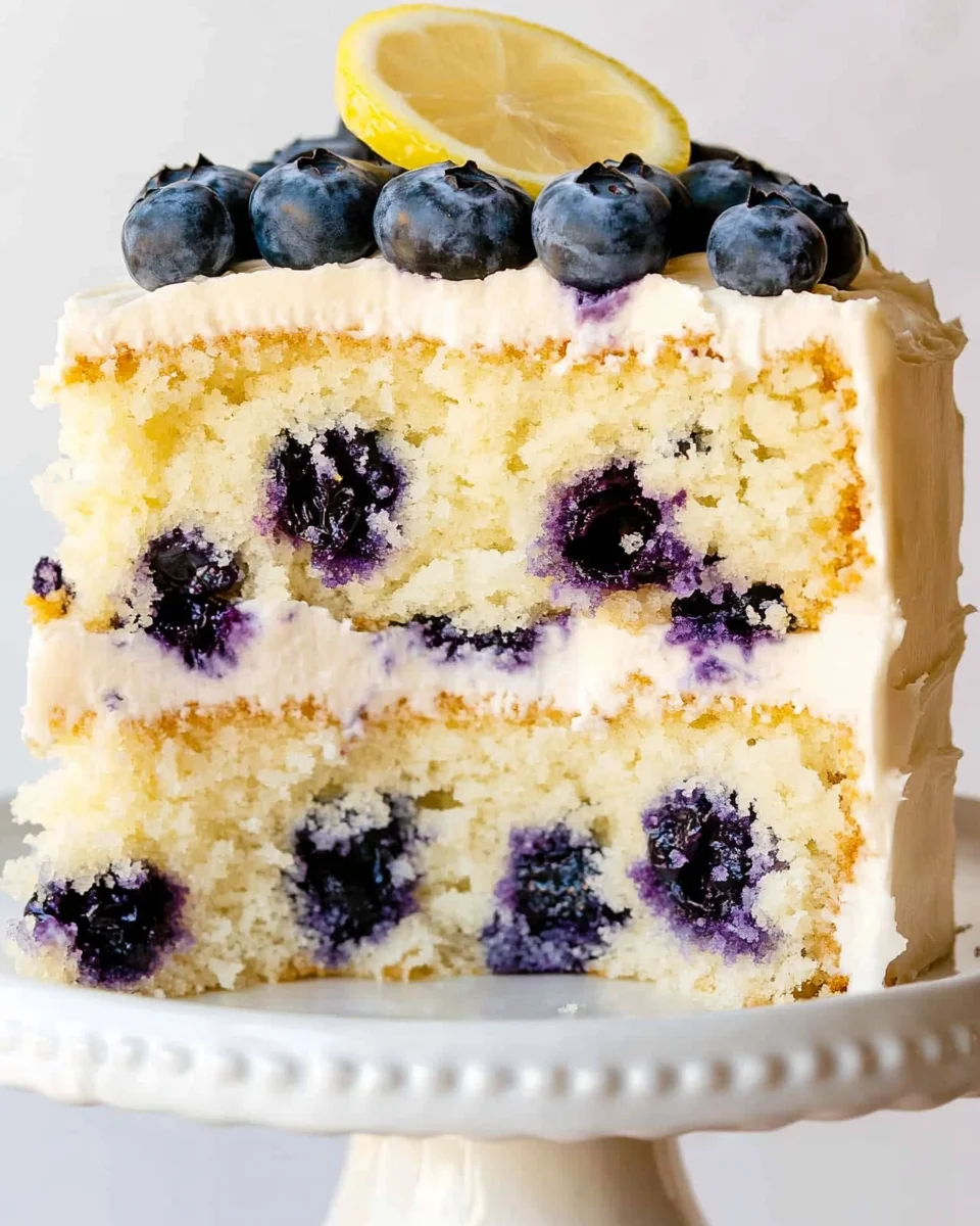 Lemon Blueberry Layer Cake 22 Lemon