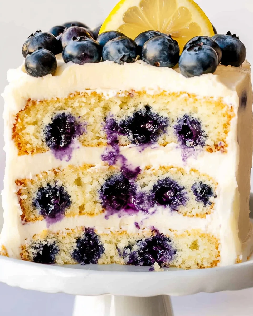 Lemon Blueberry Layer Cake 23 Lemon