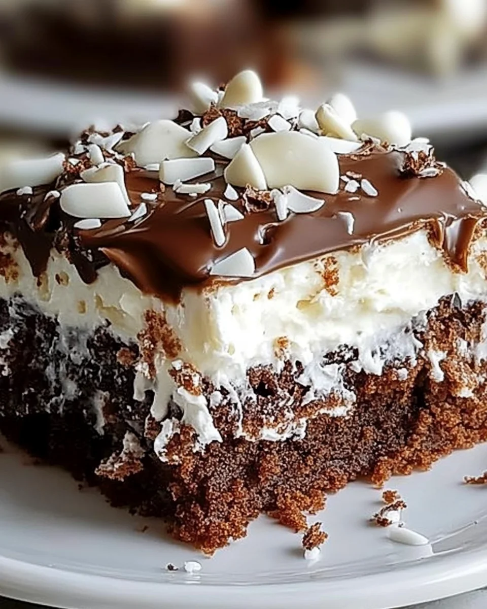 Mounds Poke Cake