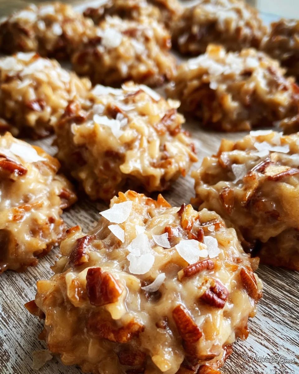 No-bake Coconut Praline Cookies