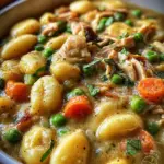 One Pot Gnocchi Chicken Pot Pie