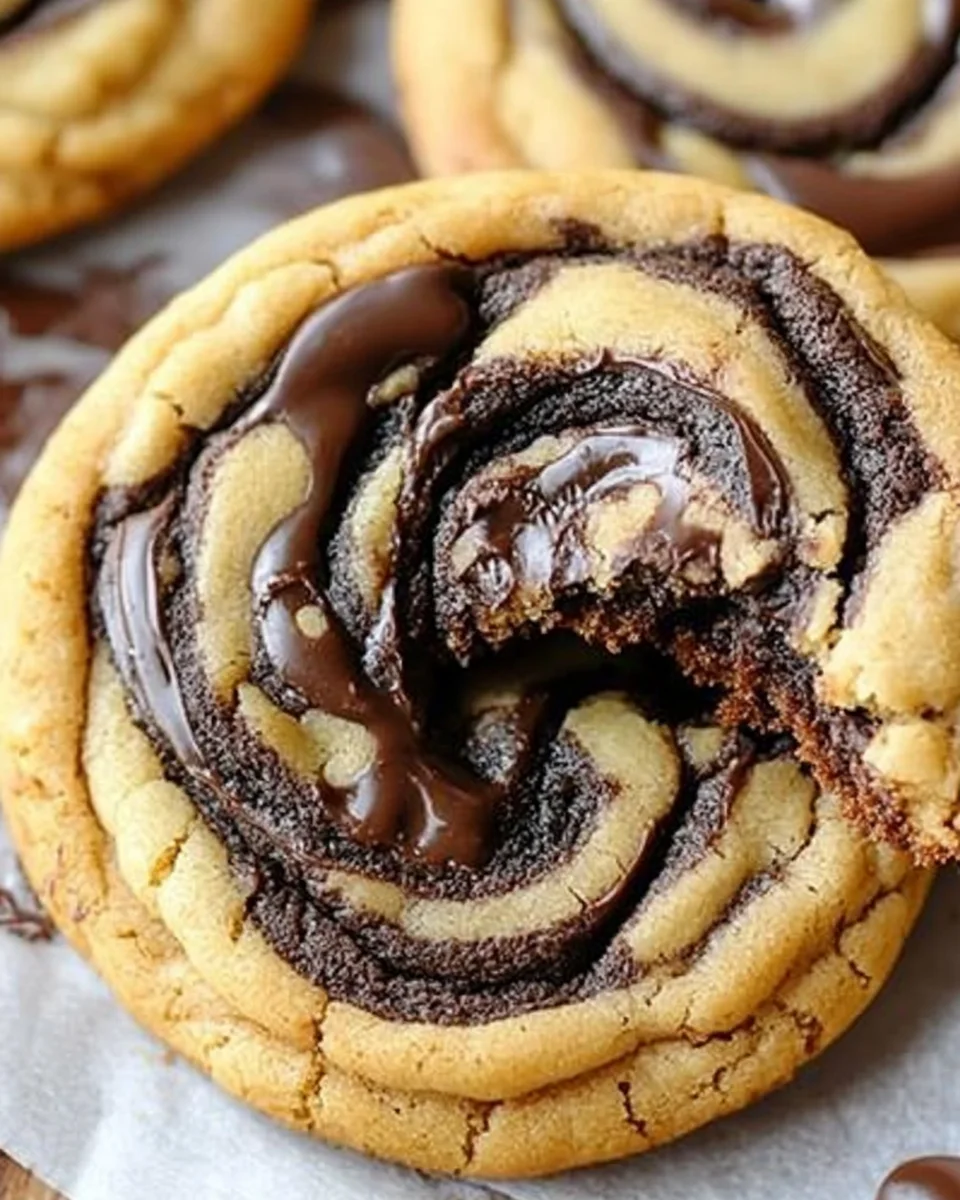 Peanut Butter Brownie Swirl Cookies 29 Peanut Butter Brownie Swirl Cookies