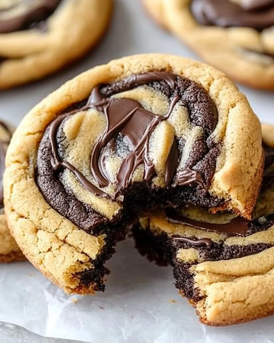 Peanut Butter Brownie Swirl Cookies 31 Peanut