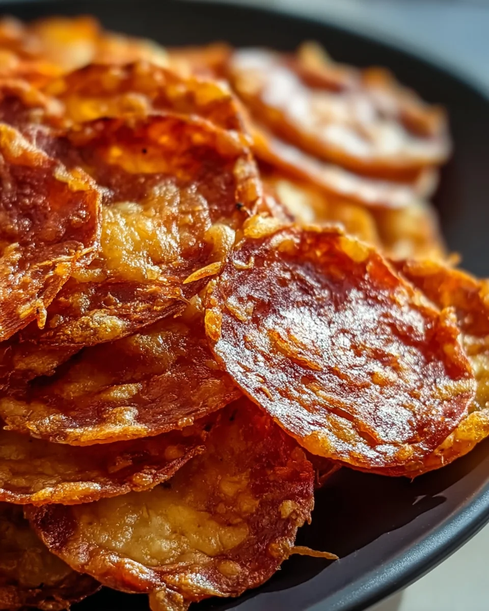 Pepperoni Cheese Crisps 15 Pepperoni