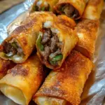 Philly Cheesesteak Egg Roll