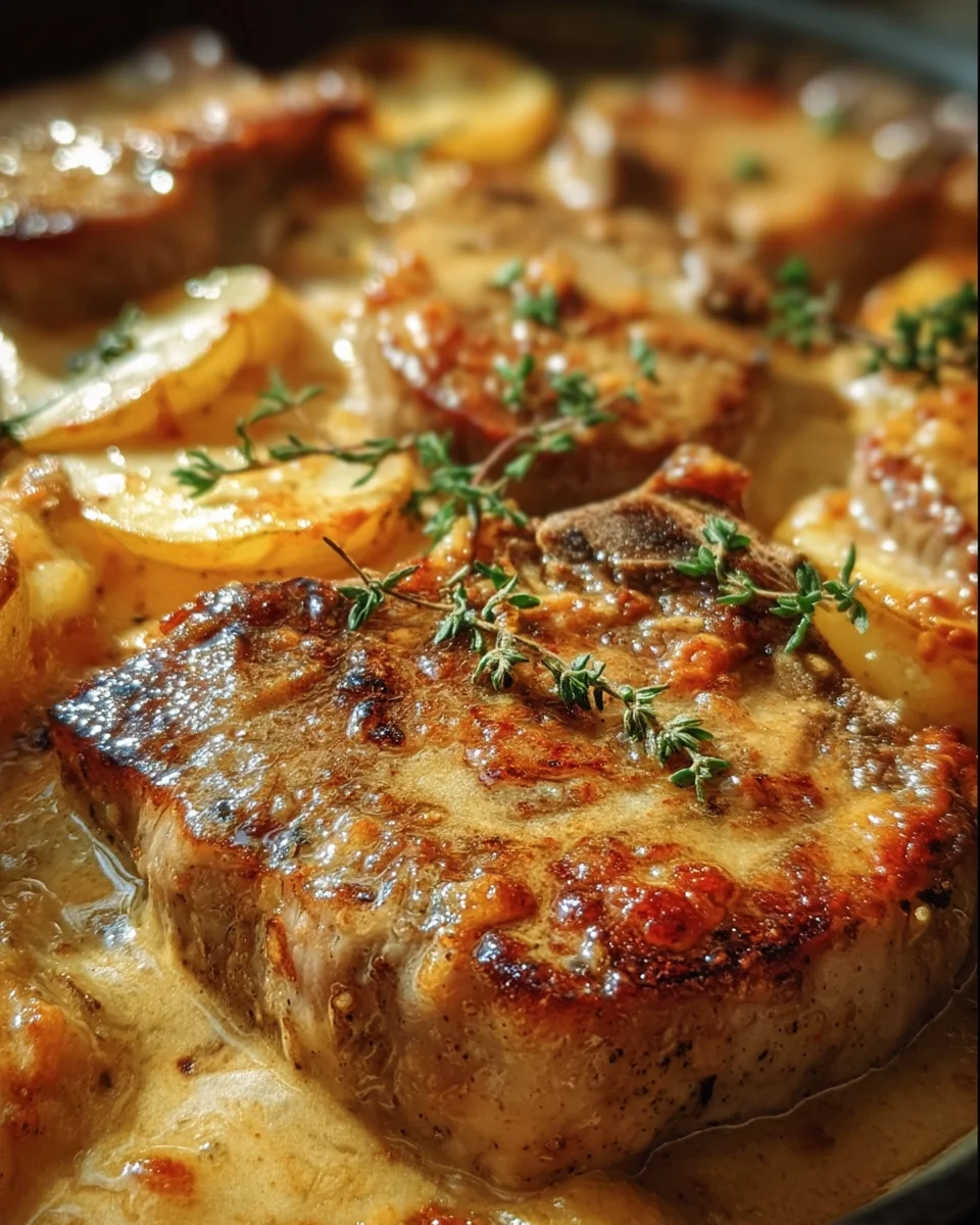 Pork Chops With Scalloped Potatoes 21 Pork