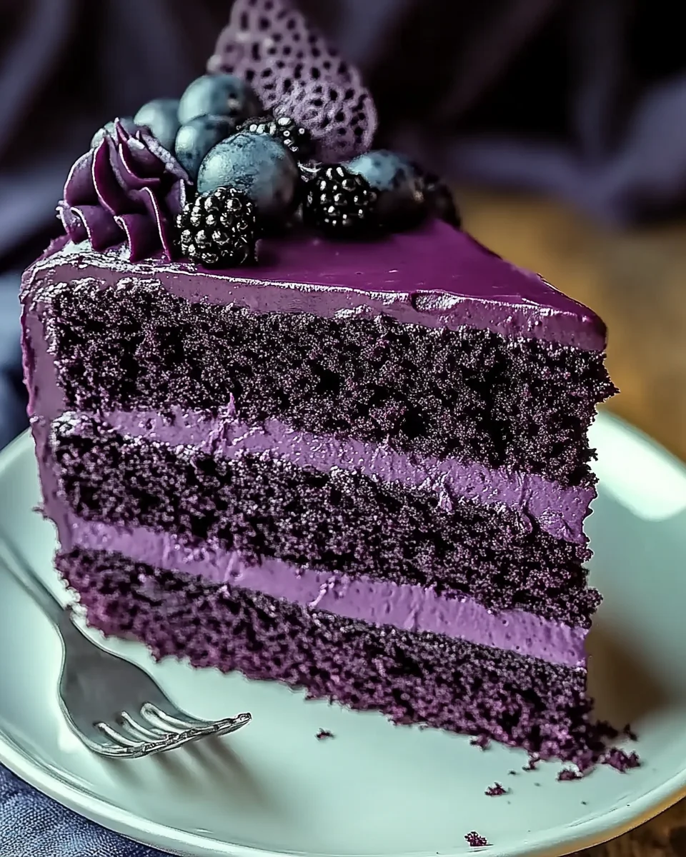 Purple Velvet Cake 28 Purple