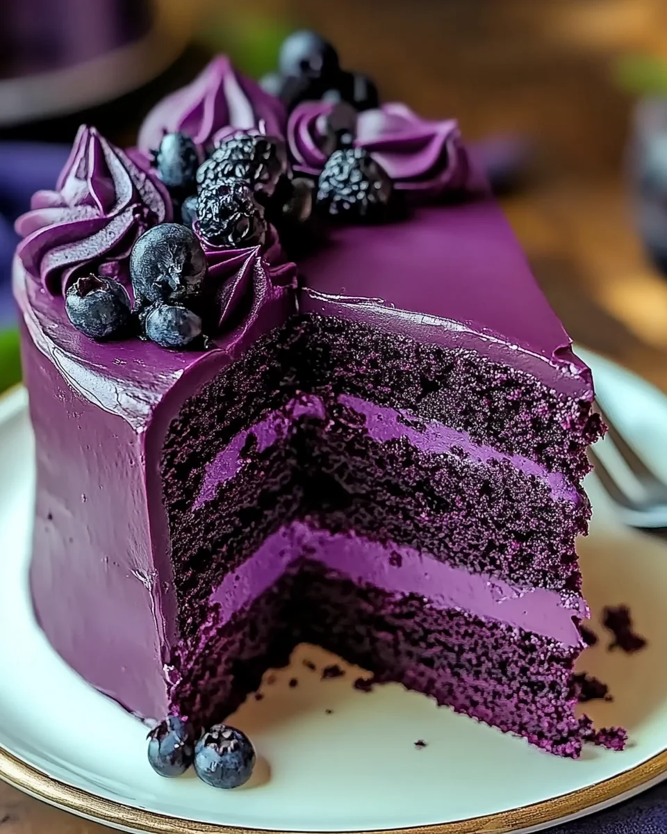 Purple Velvet Cake 29 Purple