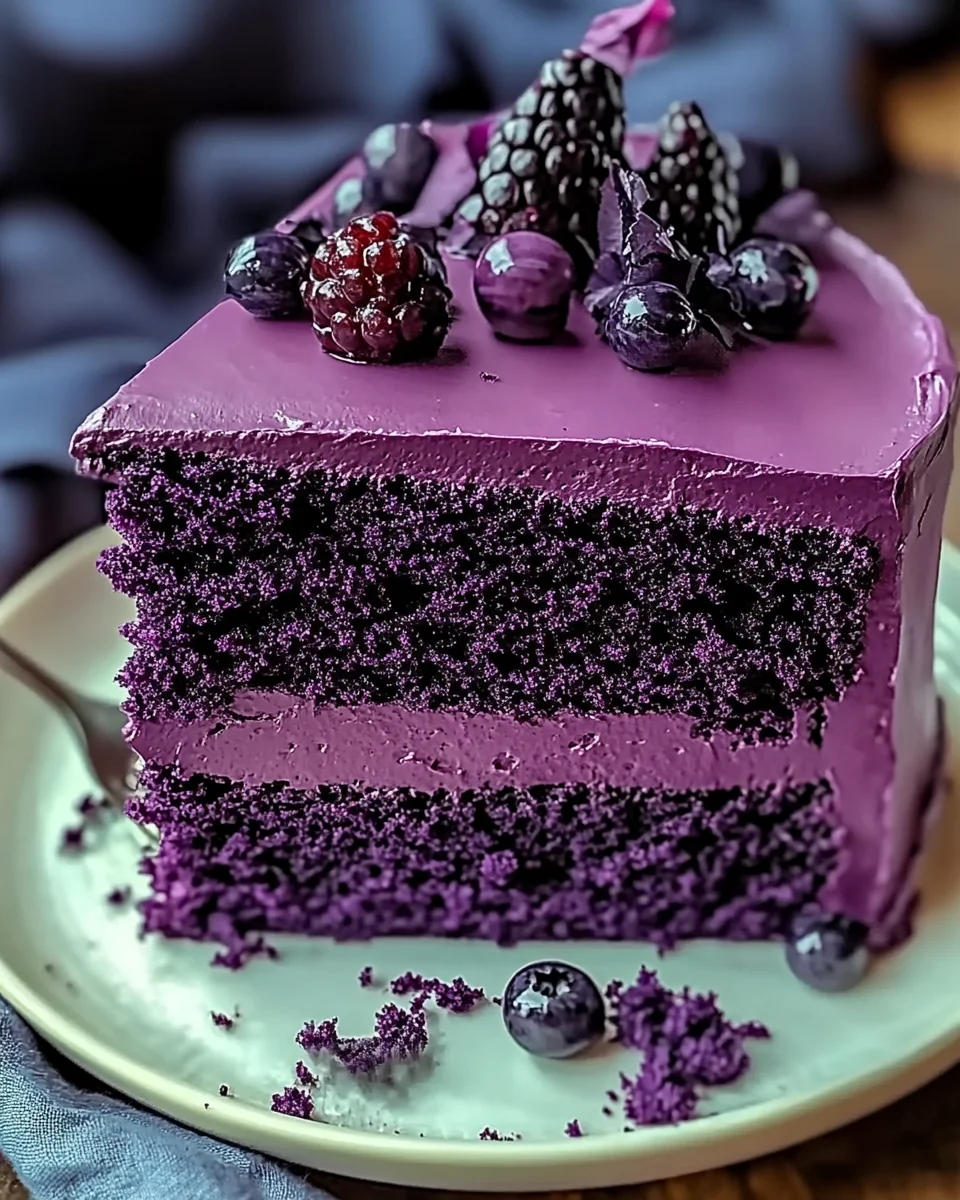 Purple Velvet Cake 30 Purple