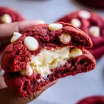 Red Velvet Cheesecake Stuffed Cookies