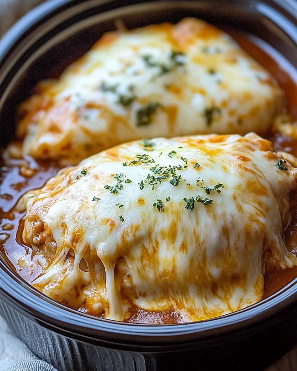 SLOW COOKER CHEESY MOZZARELLA CHICKEN 19 SLOW COOKER CHEESY MOZZARELLA CHICKEN