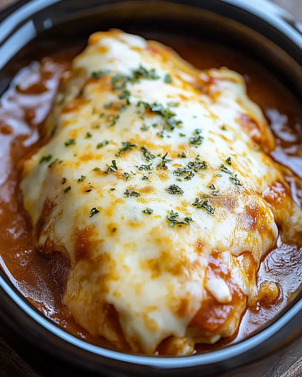 SLOW COOKER CHEESY MOZZARELLA CHICKEN 20 SLOW