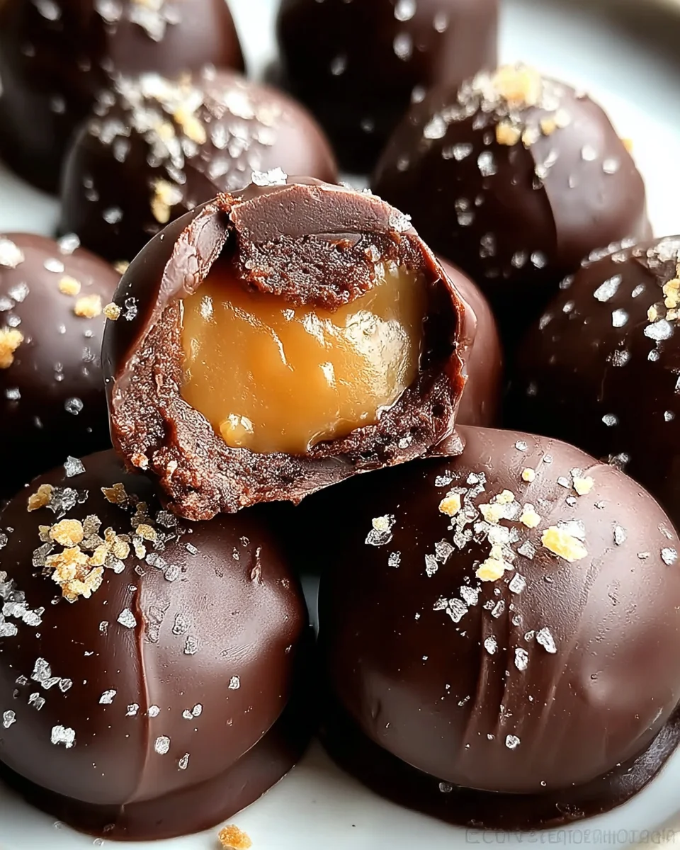 Salted Caramel Truffles 16 Salted