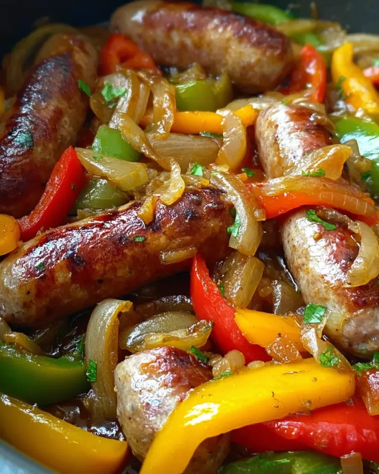 Slow Cooker Beer Bratwurst With Onions & Peppers