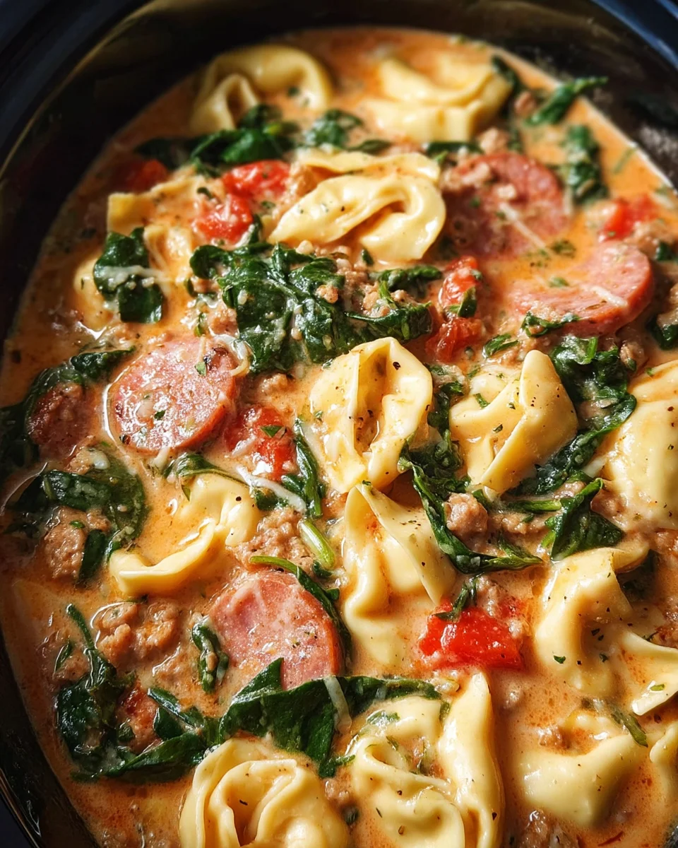 Slow Cooker Creamy Sausage & Tortellini Soup 21 Slow Cooker Creamy Sausage & Tortellini Soup