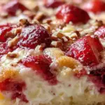 Strawberry Cheesecake Dump Cake