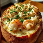 Stuffed Seafood Bread Bowl