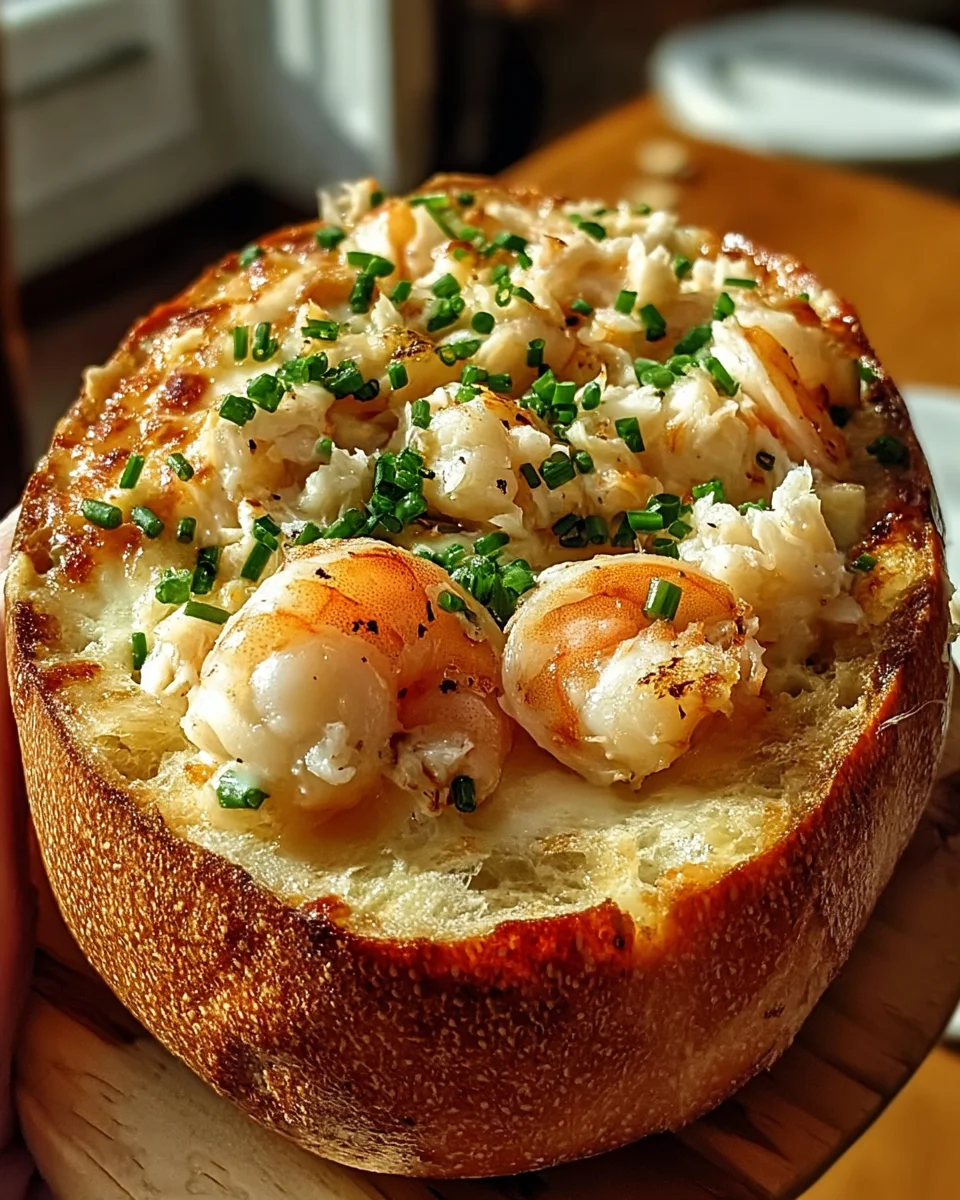 Stuffed Seafood Bread Bowl 22 Stuffed Seafood Bread Bowl
