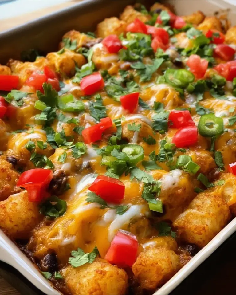 Taco Tater Tot Casserole