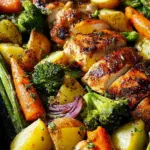 35 Minutes & One Sheet Pan Is All You Need For This Honey Mustard Chicken Recipe