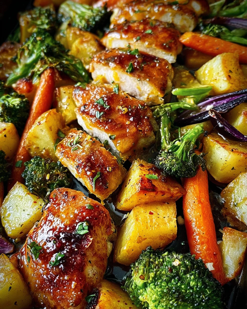 35 Minutes & One Sheet Pan Is All You Need For This Honey Mustard Chicken Recipe 21 35