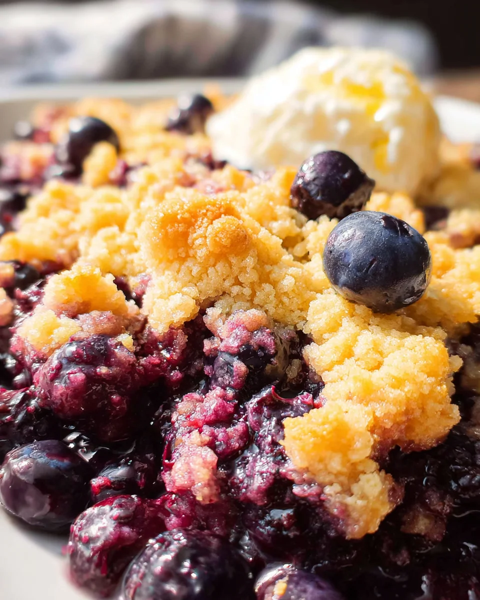 4 Ingredient Blueberry Cobbler 15 4